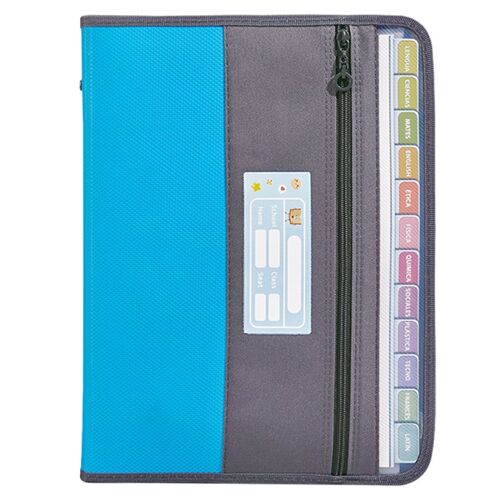 Sac d'orgue de bureau portable à la mode, 1 pièce, avec 13 cellules pour étudiants, bleu goodnice