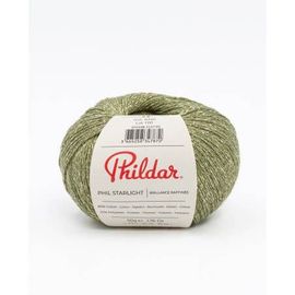 Coton Fantaisie À Tricoter Phil Starlight - Phildar Kaki Vert