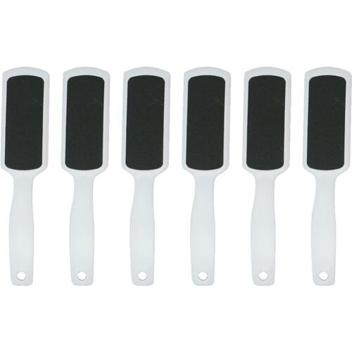 Dissolvant De Callosités De Lime De Pied De Pédicure Avec Pied Double Face 6 Pièces Blanc 6 Pièces Goodnice