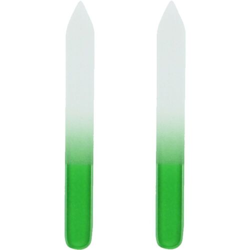 Limes À Ongles Professionnelles En Verre Pour Manucure, Précision Douce, Courtes, Vertes Goodnice