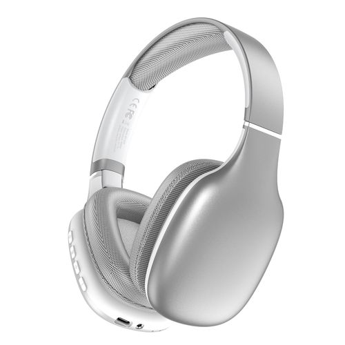 Casque Bluetooth 5.4 Sans Fil Avec Son Stéréo Et Longue Autonomie Argent