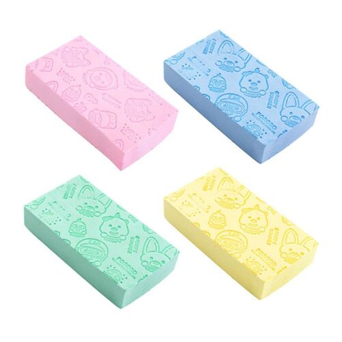 Éponge De Gommage Corporel, Brosse De Douche Pour Bébé, Éponge De Bain Douce, 4 Pièces Goodnice 