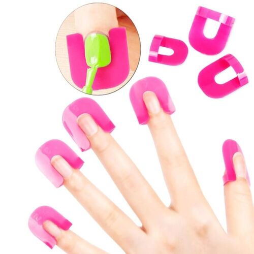Pochoir De Vernis À Ongles En Plastique Souple Réutilisable 26 Pièces Goodnice