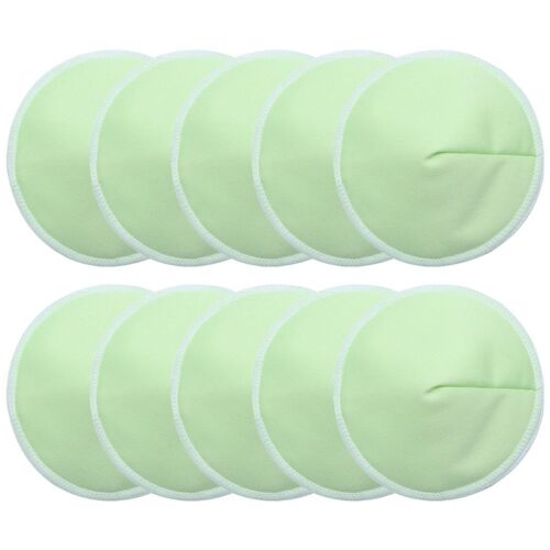 Coussinets D'allaitement Bio Lavables Pack De 10 | Coussinets D'allaitement Réutilisables Verts Goodnice
