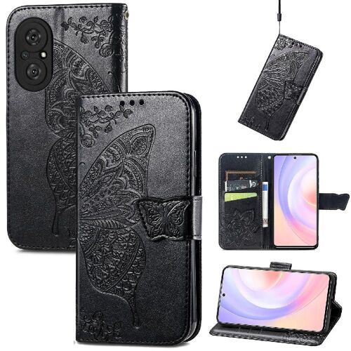 Étui Pour Huawei Nova 9se Papillon Affaires Portefeuille Multi-Couleur Aile - Noir