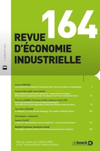 Revue D'économie Industrielle