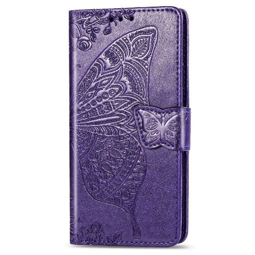 Étui Pour Huawei Nova 6se / Nova 7se Affaires Multi-Couleur Portefeuille Aile Papillon - Violet Foncé