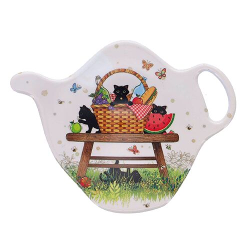 Soucoupe Pour Sachet De Thé Pique Nique De Chatons