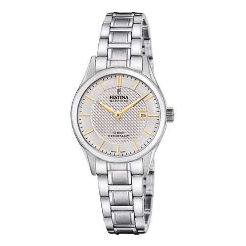 Montre Femme Festina Classique Acier Collection Swiss Made