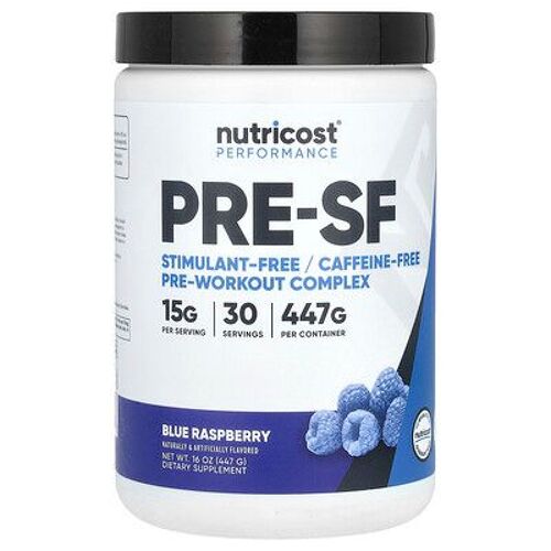 Nutricost, Performance, Pré-Sf, Framboise Bleue, 534 G 