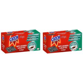 CATCH Lot de 2 Boîtes de 6 pièges Contaminateurs Anti¿Cafards & Blattes