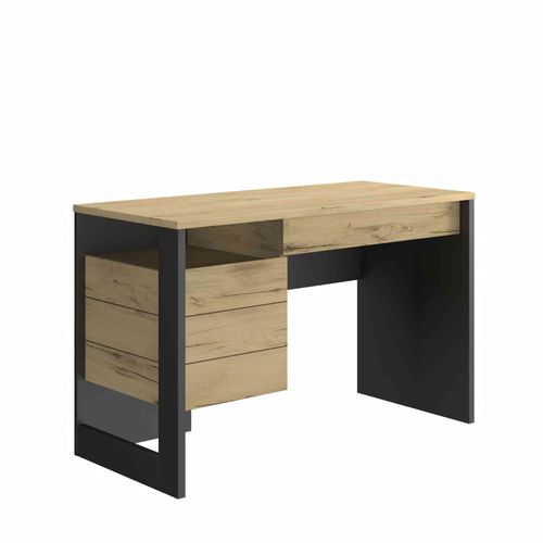 Bureau 1 Porte, 1 Tiroir Bois Naturel
