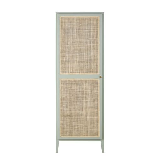 Armoire Bonneti¿Re Verte Et Cannage En Rotin