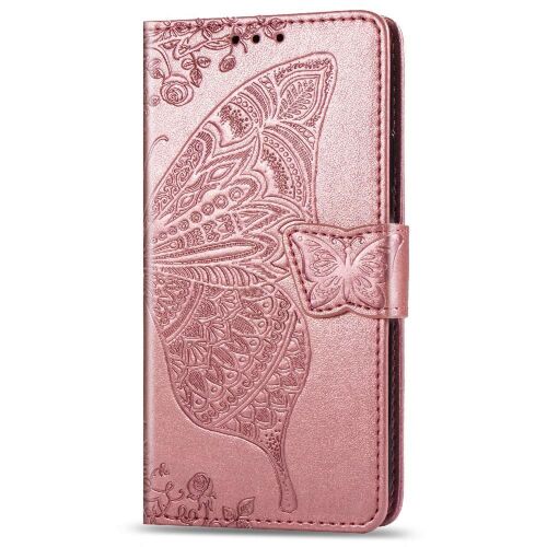 Étui Pour Xiaomi 10 Lite 5g Portefeuille Affaires Papillon Aile Multi-Couleur - Doré