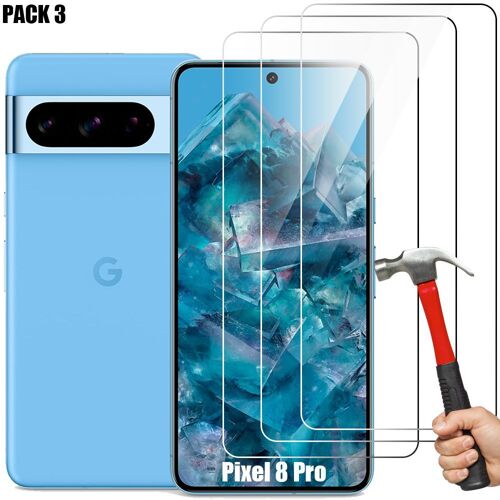 [3 Pièces] Verre Trempé Pour Google Pixel 8 Pro, Protection D'ecran Transparent Anti-Rayures - E.F.Connection