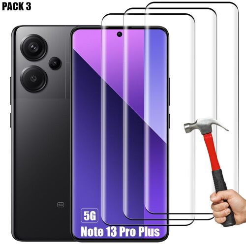 3 Verres Trempés Pour Xiaomi Redmi Note 13 Pro Plus 5g / Note 13 Pro+ 5g, Protection D'ecran Anti-Rayures Résistant Slim - E.F.Connection