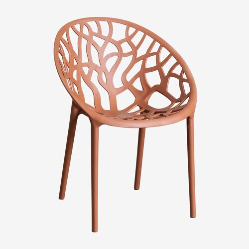Pack De 4 Chaises De Jardin Empilables Ores Rouille