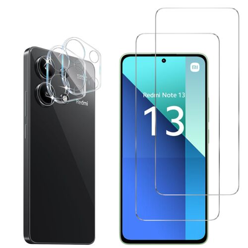 Verre Trempé Pour Xiaomi Redmi Note 13 4g Et Protection Caméra [Pack 2] Film Vitre Protection Phonillico®