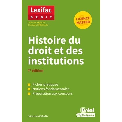 Histoire Du Droit Et Des Institutions
