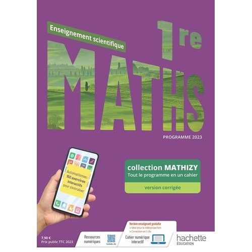 Maths Enseignement Scientifique 1re Mathizy