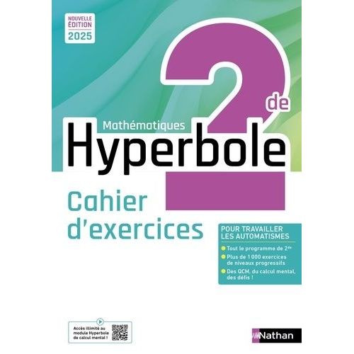 Mathématiques 2de Hyperbole - Cahier D'exercices