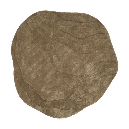 Tapis En Viscose 160 X 160 Cm Vert Kasbo