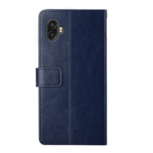 Étui Pour Coque De Téléphone Samsung Galaxy X Pro 2 Bicante-Durable Livre De Couverture Pliable Coque En Tpu Antichoc Portefeuille En Cuir - Bleu