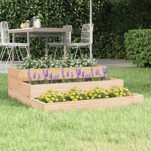 Prolenta Premium - Jardinière 78x78x27 Cm Bois Massif De Pin