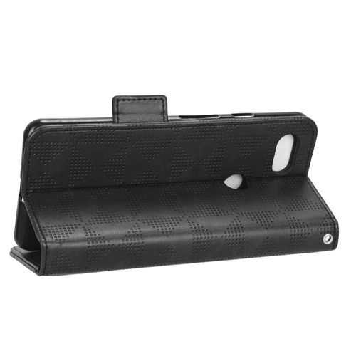 Étui Pour Google Pixel 3 Support De Visualisation Couverture Rabotant Portefeuille 3 Titulaire De La Carte Cuir Pu - Noir