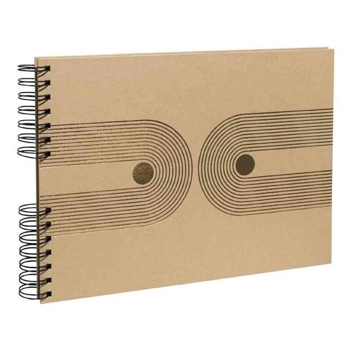 Exacompta Album Photo À Spirale Graphik, 320 X 220 Mm, Kraft