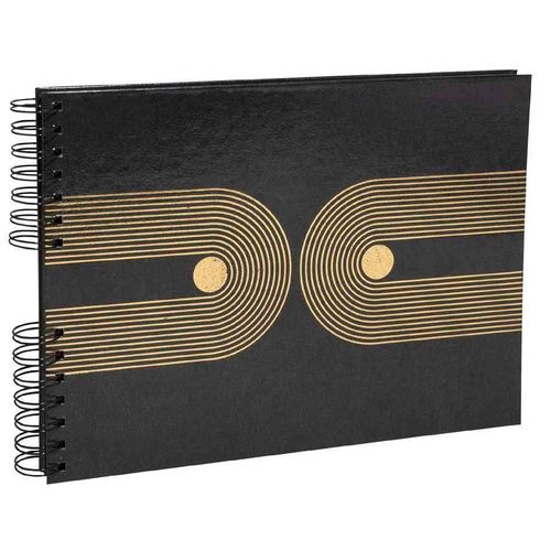 Exacompta Album Photo À Spirale Graphik, 320 X 220 Mm, Noir