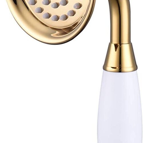 Pommeau de douche salle de bain, douchette à main en laiton portable uniquement, pomme de douche dorée, BS126 goodnice