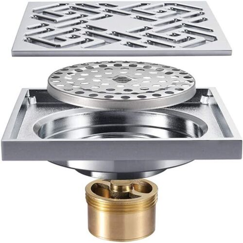 Cuisine salle de bains WC siphon de sol siphon de sol avec couvercle amovible siphon de douche a goodnice