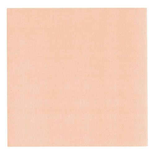 20 SERVIETTES PAPIER BIO 33CM ABRICOT PASTEL