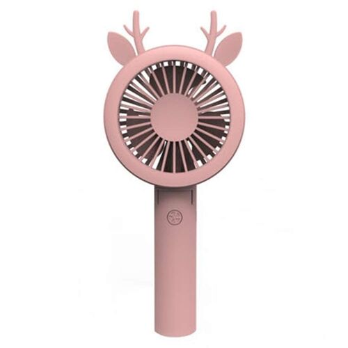 Mini ventilateur USB pliable portable (rose)