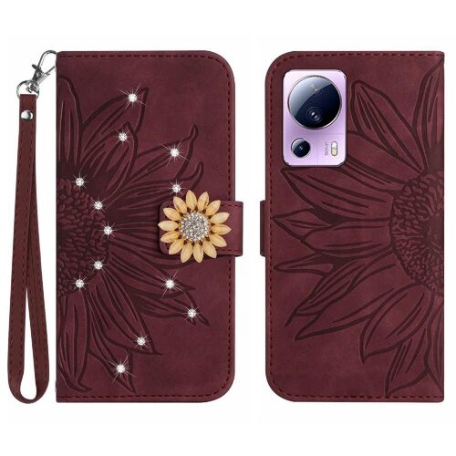 Étui Pour Couverture De Téléphone Xiaomi 13 Lite Carte De Crédit Portefeuille Flip Couverture En Cuir Pu Coque En Tpu Antichoc Titulaire De La Carte - Le Brun