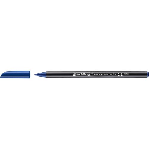 Edding Feutre Coloriage Pointe Fine 1200 Bleu Acier 1 Mm