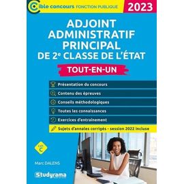 Adjoint Administratif Principal De 2e Classe De L'etat Catégorie C - Tout-En-Un