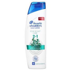 Head & Shoulders Démangeaisons Du Cuir Chevelu, Shampooing + Après-Shampooing 2 En 1, Infusé D'eucalyptus, 250 Ml 