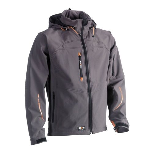 Veste softshell a capuche Poseidon Herock Gris Foncé S