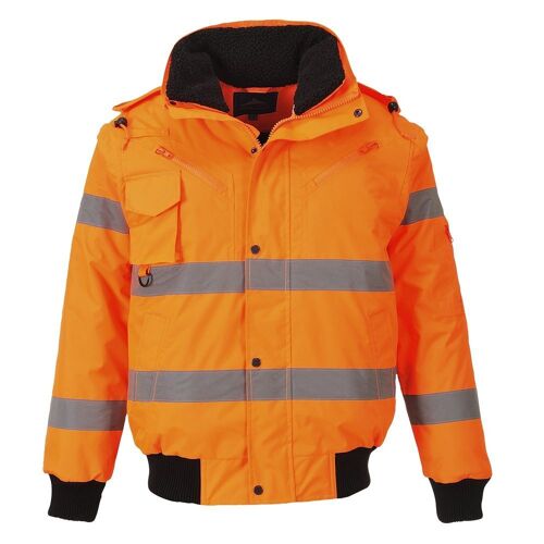 Blouson Bomber Portwest HiVis 3en1 Orange Fluo S
