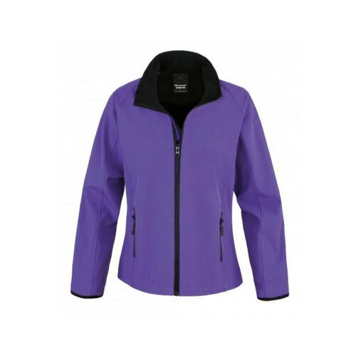 Veste Softshell femme Result Violet / Noir L