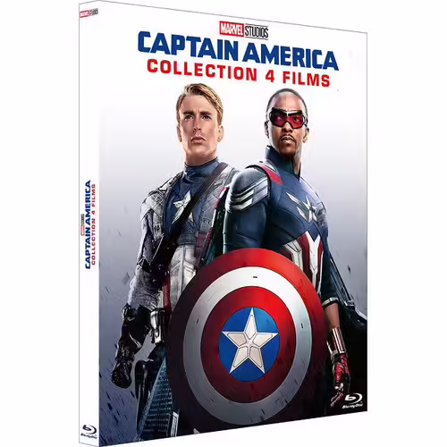 Captain America - Collection 4 Films : The First Avenger + Le Soldat De L'hiver + Civil War + Brave New World - Blu-Ray