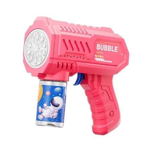 Machine À Bulles Pour Enfants Avec Lumière 10 Trous Portable Tout-Petits Portable Souffleur À Bulles Automatique Jouet Garçons Filles Cadeau D'anniversaire