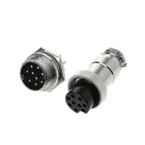 Fiche d'aviation Mâle &amp Femelle Panneau de Fil Connecteur Métallique 16mm 2/3/4/5/6/8/9 Pin Gx