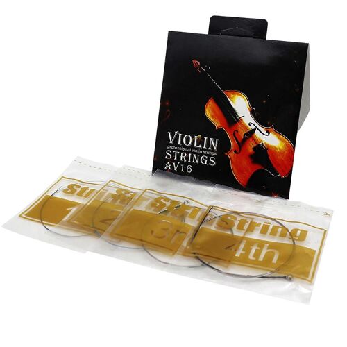 4 Pcs Cordes De Violon Tension Uniforme Cordes En Acier Universelles Accessoires De Remplacement De Violon Professionnel