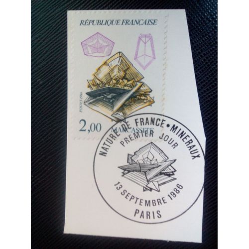 Timbre France Y T 2429 Minéraux De Marcassite 1986 ( 080308 )