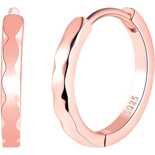 Tianyi-Petites Boucles D'oreilles Créoles En Argent Sterling 925 13 Mm Pour Femme Et Fille