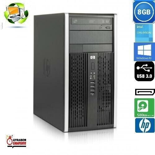 HP COMPAQ PRO 6300 MT INTEL CELERON G1610 - 2.60 Ghz - Ram 8 Go - DD 500 Go