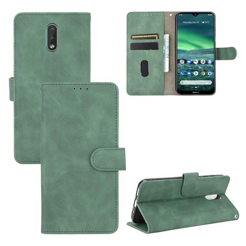 Étui Pour Nokia 2.3 Coque En Cuir Folio Flip Insertion De Carte Housse De Protection Avec Porte-Cartes Kickstand Protection Complète - Vert